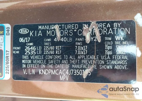 2018 Kia Sportage Lx from USA, damaged, VIN KNDPMCAC4J7350155
